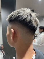 スウェル 柏店(Swell)&nbsp;フェードメッシュ/ハイライト/メンズベリーショート