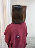 外はねボブ×髪質改善ストレート