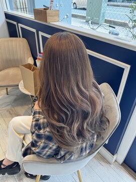 アンソル オブ リシェール(N'SOL of RICHAIR) ホワイトグレージュ/デジタルパーマ/チェリーブラウン/南越谷