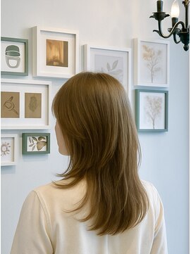 ヘアーディープ(hair deep) ロングレイヤー×ハニーベージュ