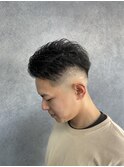 短髪×フェード