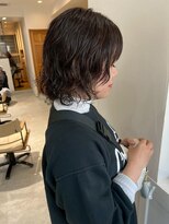 ヘアデザイン ソラ(Sola)&nbsp;ナチュラルブラウン透明感カラー小顔パーマボブスタイル20代30代