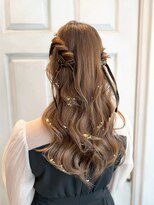 アロマ ヘアー ルーム 新宿3号店(AROMA hair room)&nbsp;ハーフツイン/ハーフアップ/結婚式ヘア