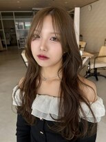 パーク(PAAQ)&nbsp;セミロング /レイヤー /ハッシュカット /ヘーゼルベージュ