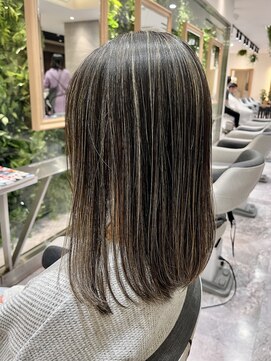 イメージア ボーノ相模大野店(IMAGE-A) 【相模大野カラー】ナチュラル白髪ぼかしハイライト