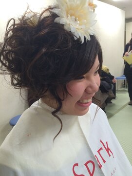 スパーク ヘアアンドフェイス(Spark HAIR&FACE) 2016年成人式UPスタイル2