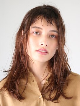 アース 四ツ谷店(HAIR&MAKE EARTH) ダブルバングのクセ毛風ウエットカール