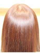 美容室 ドリームスタイル 倉敷店&nbsp;◎モーブなフェミニンストレート◎斜めバンクもかわいい♪