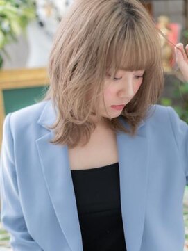 カバーヘア ブリス 上尾西口店(COVER HAIR bliss) くせ毛風カール外国人風ハイトーンカラーa上尾10代20代30代