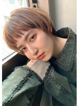 ブラン 広島本通(Blanc) 【Blanc】オン眉ショート ミルクティーピンク ボブ716