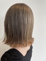 ヘアーサロン フーガ せんげん台店(HAIR SALON fuuga)&nbsp;切りっぱなしボブ/裾カラーオレンジ