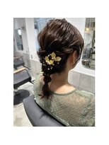 グラスバイネオリーブ 大倉山駅前店(grace by neolive)&nbsp;編みおろし/ハーフアップ/お呼ばれヘア/ふんわりカール/大倉山