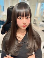 ユーフォリア 渋谷グランデ(Euphoria SHIBUYA GRANDE) 艶感　髪質改善　ストレート　顔周りレイヤー　透明感カラー