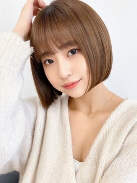 アースモード 亀戸店(EARTH Mode) 20代30代40代前下がりストレート小顔補正立体カット