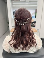 編み込みハーフアップ【清板】