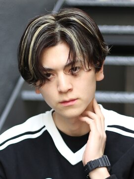 ノイセル 心斎橋(Noisyle) ニュアンスパーマハイライトセンターパート