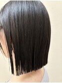 切りっぱなしボブ