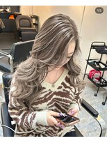 ブレンド 渋谷(BLend)&nbsp;前髪アンブレラカラーこなれミディイメチェンウェーブパーマ