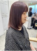 say.黒髪ボブルフネビージュ小顔ワンレンピンクブラウンアッシュ