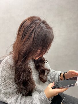 ジエクト カナウ(The Ect canow) ウェーブヘア レイヤーパーマ コテ巻き風パーマ くびれパーマ