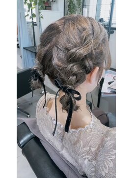 チアーズヘアプレイス(Cheers!! HAIR PLACE) 編み込みツイン