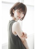 大人かわいい＊耳かけ小顔ショートボブ