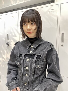 メゾンアクア 表参道(Maison ACQUA) ◎外ハネボブボブウルフワイドバングイメチェンヘアスタイル