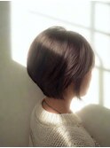 丸みショートボブ　202504