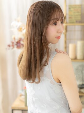 カバーヘア ブリス 志木南口駅前店(COVER HAIR bliss) ハイライトカラー抜け感小顔エアストレートh3志木20代30代40代