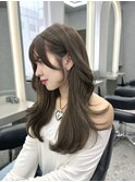 市野瀬裕奈/博多韓国ヘア/顔周りカット/レイヤーカット/ブラウン