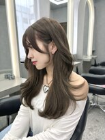 ボタン ハカタ(VOTAN hakata) 市野瀬裕奈/博多韓国ヘア/顔周りカット/レイヤーカット/ブラウン
