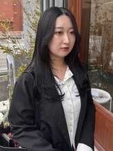 キュオンシア(CUEON. ciea) 顔まわりレイヤー×アッシュグレー