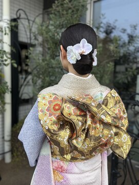 アイシー ヘアーメイク(ic hair make) 和装に映えるツヤツヤシニヨン