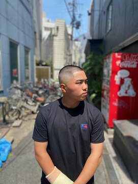 クフィア メンズヘアー カンポ 天王寺店(CUFFIA MEN'SHAIR CAMPO) 坊主波巻きパーマスパイラルパーマ メンズおしゃれ坊主
