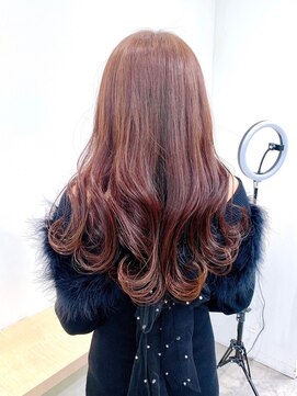 セイドット オモテサンドウ(Say. omotesando) Say.ロングレイヤーローズブラウンダークレッドモーヴピンク青山