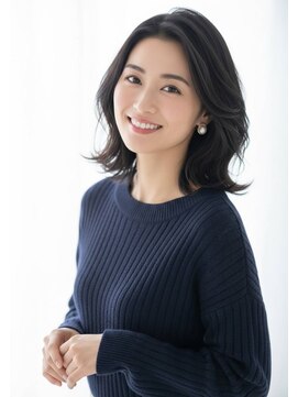 ネオリーブアイム 横浜西口店(Neolive aim) ワンカール/ボブ/小顔/くすみベージュ/レイヤー/韓国/黒髪sk10