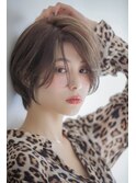 【和歌山美容室】ショートボブ×ナチュラルハイライトカラー