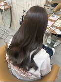 チャコール/オリーブグレー/レイヤーカット小顔顔周り韓国横浜