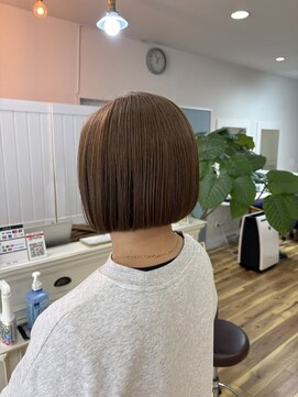 柔らかグレージュボブ♪