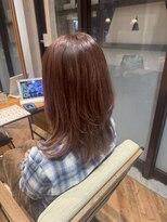 ヘアーショップ エヌアンドエー 越谷店(hair shop N&A) ナチュラルブラウン×ミディアムレイヤーウル/くびれシルエット