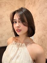 ロンド 銀座(Lond) 【Noa】ミニボブレイヤーレイヤーカットウォームベージュ顔周り3