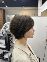 ファーストステップ 表参道(FIRST STEP)&nbsp;20代30代ミニボブ切りっぱなしボブ前髪あり小顔外はねボブ韓国風