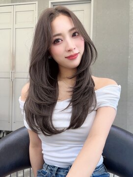 モアラナ 栄 名古屋(Moalana) くびれレイヤー/オリーブベージュ/顔周り/シースルー/名駅