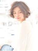 大人カジュアルボブ×グレージュカラー/心斎橋&難波&なんば