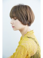 【figaro AVEDA】コンパクトショートボブ