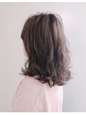 ラズベリーグレージュ♪20代30代40代大人可愛いセミロング/大阪