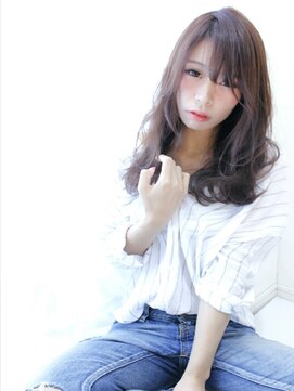 ヘアーデザイン リリー(HAIR DESIGN LiLy) シースルーバングふわセミディスタイル3☆LiLy