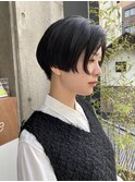ハンサムショート　/  黒髪ショート