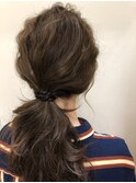 【札幌平岡　ヘアセット(ポニーテール)】　奥崎裕也
