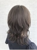 【GRAN HAIR 神居店】#ミディアムウェーブ#グレージュ